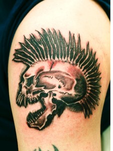 Exploited Skull Tattoo