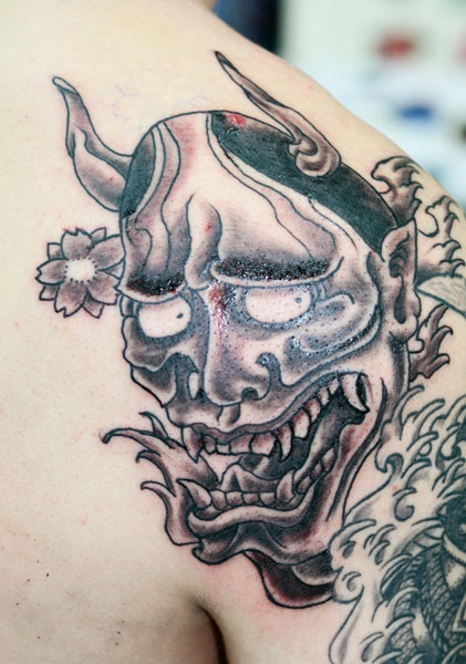 Tatuoinnit Tattoos Hannya mask tattoo